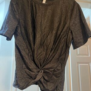 lululemon athletica Black Twist Knot Top